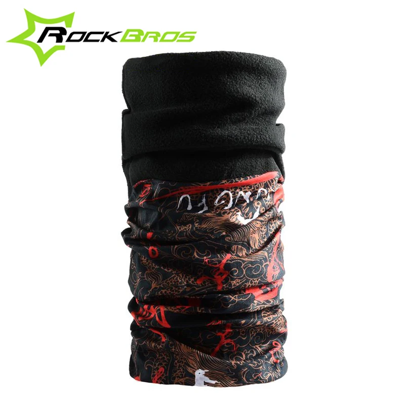 ROCKBROS многофункциональная зимняя флисовая термо бандана повязка на голову шеи