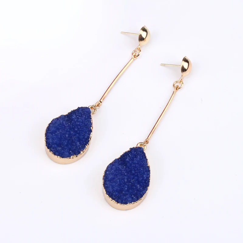 Женские полимерные серьги ручной работы 1 пара геометрические подвески E474|long drop