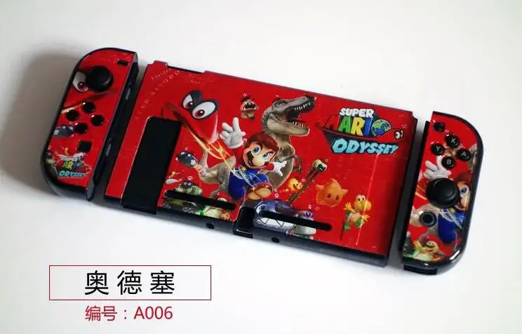 Розовый Жесткий защитный чехол Zelda Mario Splatoon NAND Switch, Цветной корпус с рисунком для консоли nintendo Switch и Joy-Con - Цвет: Розовый