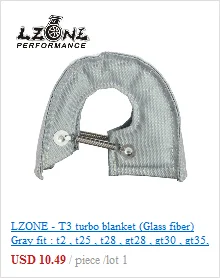 LZONE-титановый Турбо тепловой щит турбо одеяло для Audi S3/Volkswagen Golf Mk7/Seat Leon JR-TBF05