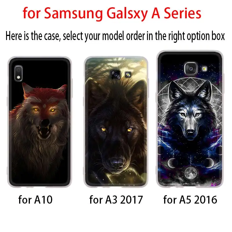 Fierce Snow волк чехол для Samsung Галактики A12/A20/A51/A70/A20s/A21s/A32/A50/A50s/A42/A52/A72 5G A8 A7 A6 2018