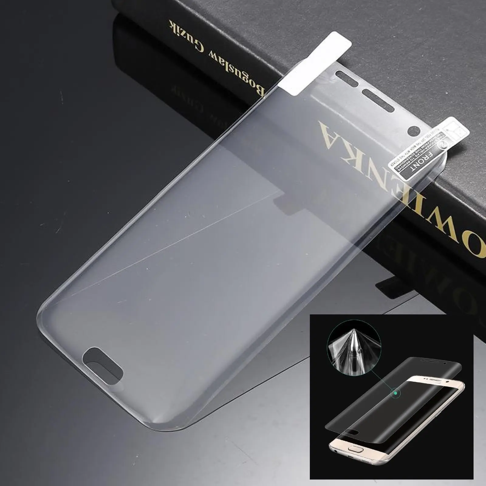 Мягкая ПЭТ прозрачная 3D защита для экрана с изогнутыми краями полное покрытие