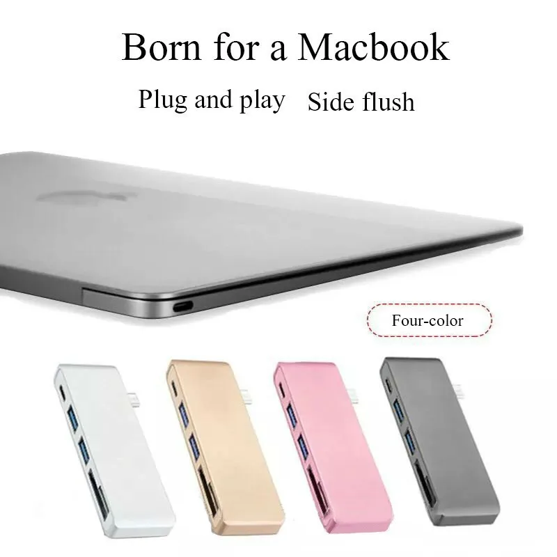 Basix USB 3 1 Type C концентратор с питанием 2 порта 0 и SD/Micro SD TF кардридер для MacBook Air Pro