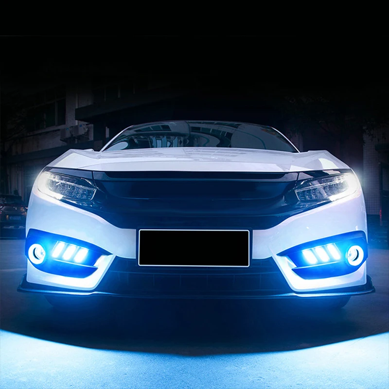 ROADOT стайлинга автомобилей drl комплект для Honda Civic 10th 2017 2016 дневные ходовые огни