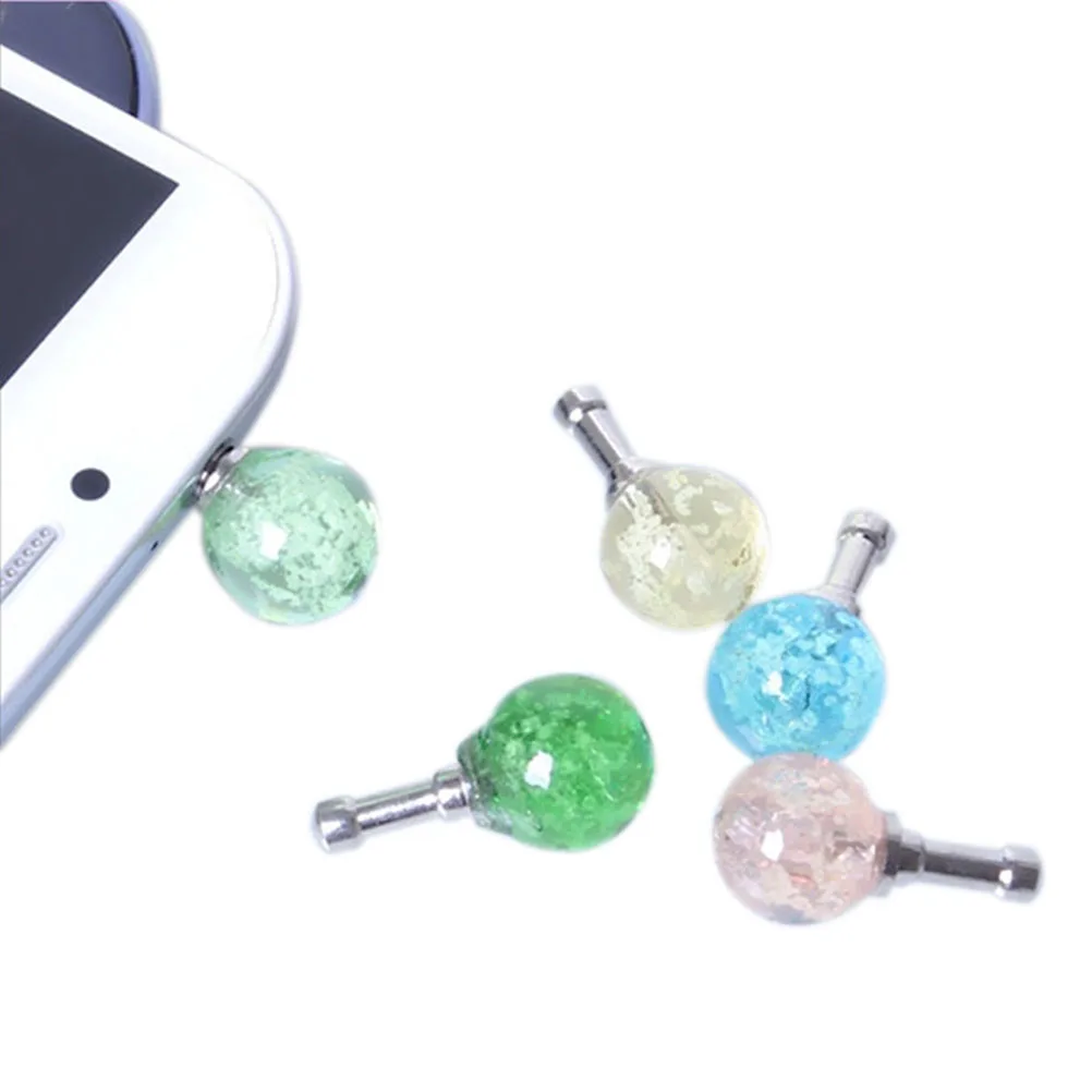 1 шт. круглый Colurful Стразы световой Пылезащитная заглушка для Мобильный телефон Dia