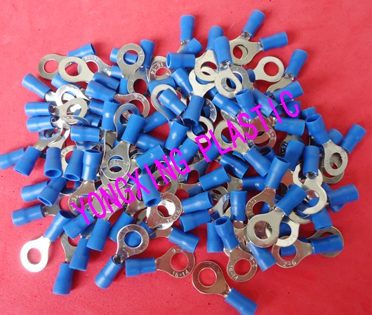 

200pcs/bag RV2-6 insulated terminal block suit cable1.5-2.5mm2 6.3