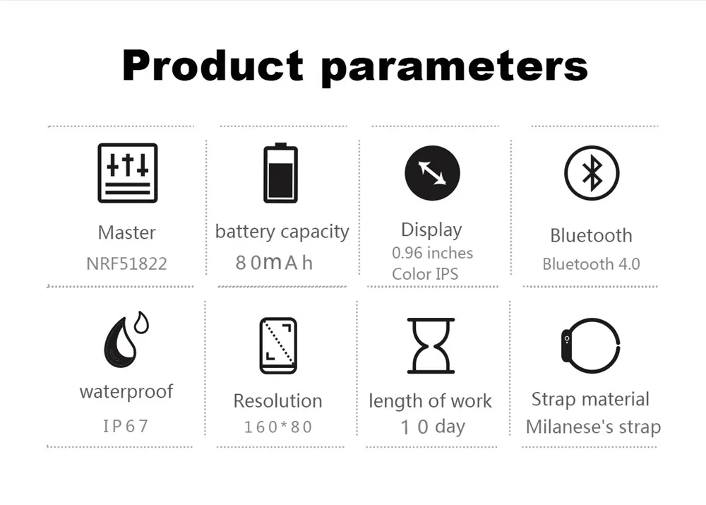 Interpad Bluetooth спортивные Смарт-часы cf006h IP68 водонепроницаемый монитор сердечного ритма умные часы монитор сна поддержка удаленной камеры