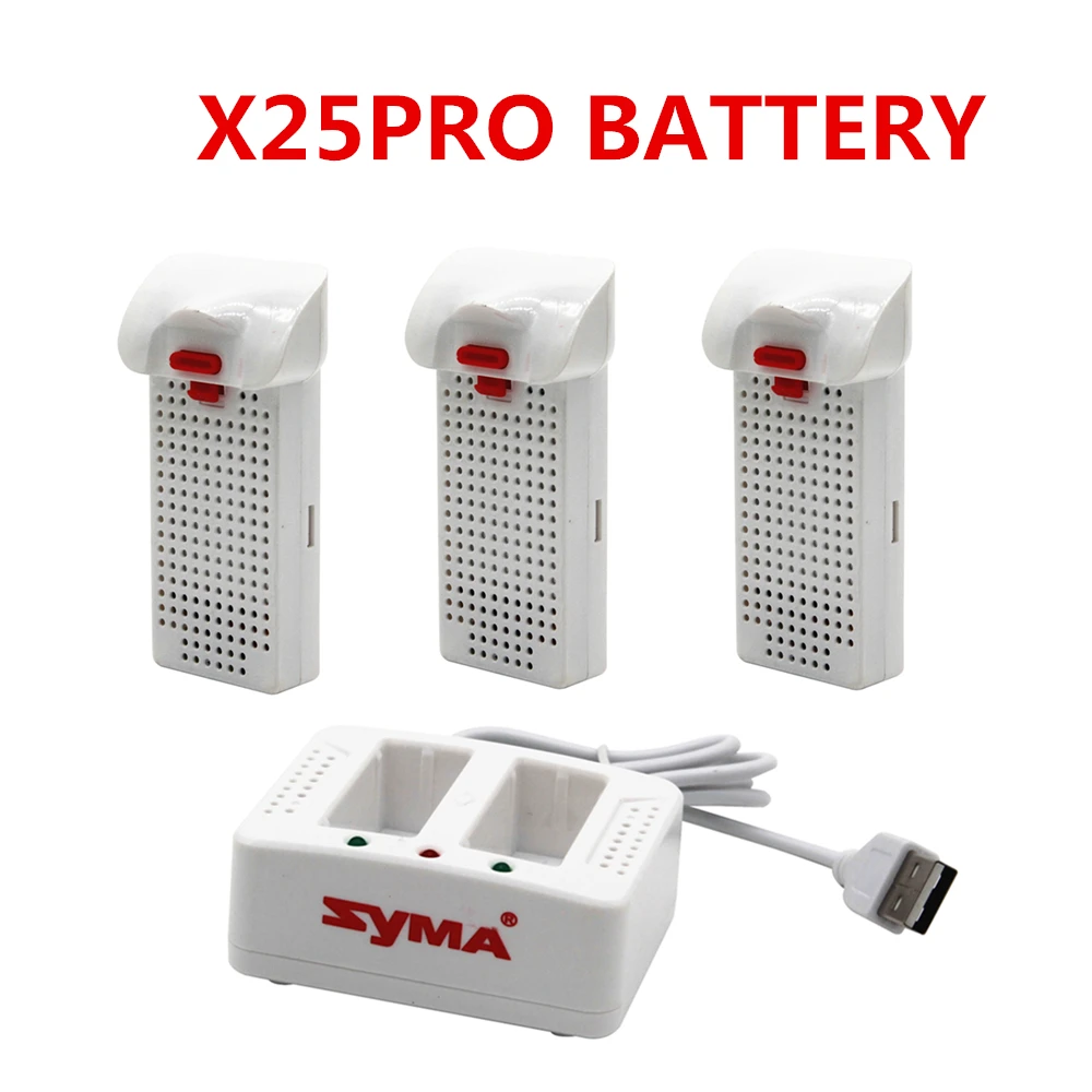 

Аккумулятор X25pro 7,4 В 1000 мАч с зарядным устройством для дрона Syma X25pro, запасные части, аксессуары для радиоуправляемого квадрокоптера