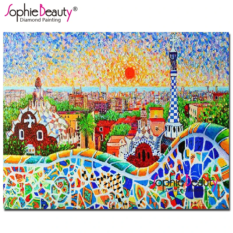 Sophie Beauty Сделай Сам Алмазная картина красочное солнце вышивка крестиком красивый
