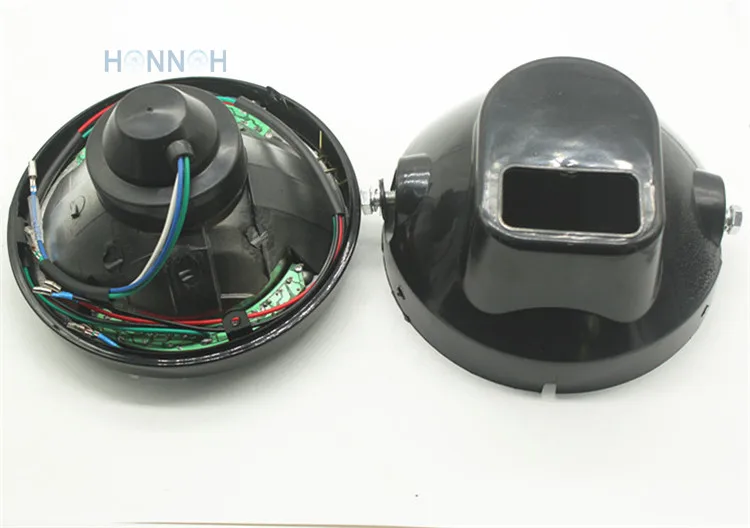 Янтарный светодиодный круглый светильник 7 &quotдля мотоцикла для головы с