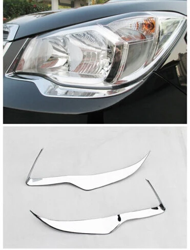 

ABS Chrome Front light lamp cover trim for Subaru Forester 2013 2014
