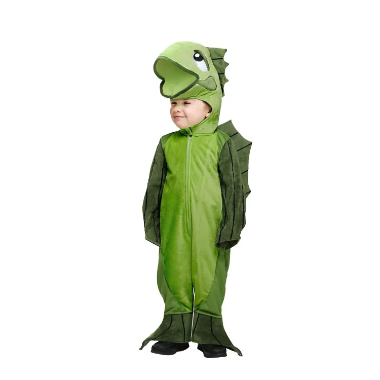 

IREK New Party Halloween Costume Adult Children Fish Lizard Monster Cosplay Costume Jumpsuits+hat