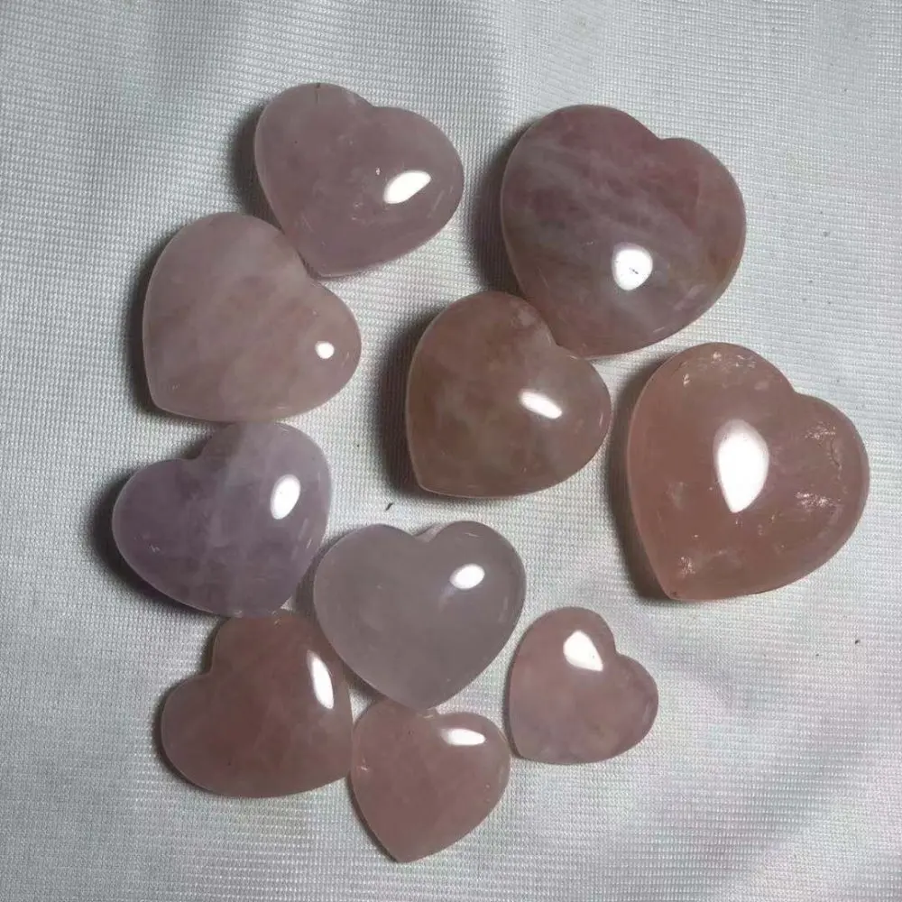 Прекрасный натуральный розовый кварцевый камень ручной резки резьба в виде