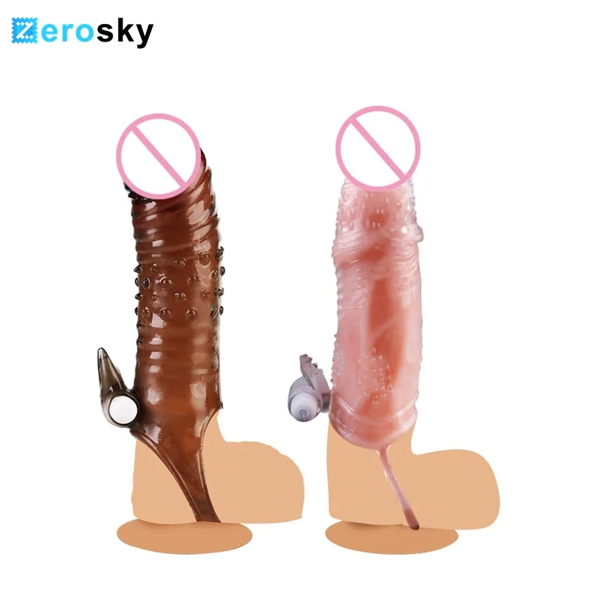 2 стиля многоразовые насадки для задержки мужской вибрирующий презерватив