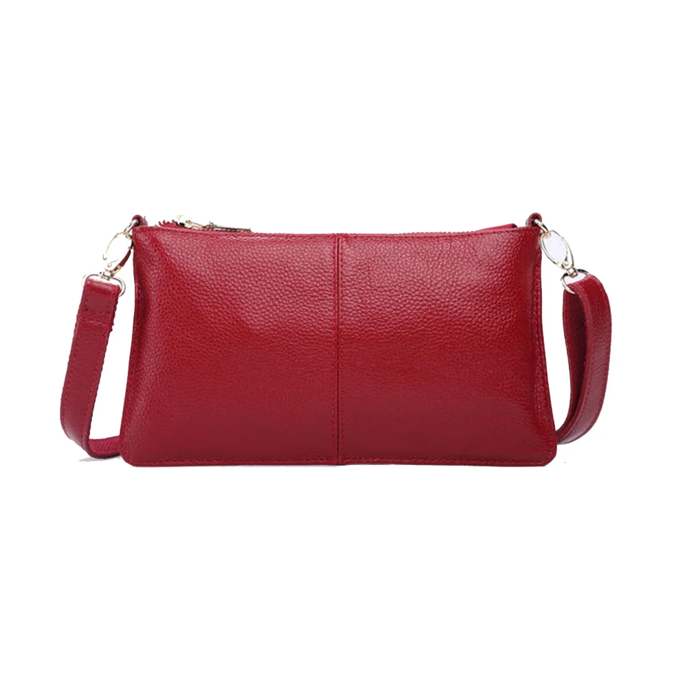 Женская сумка из натуральной кожи повседневные клатчи маленькая модная дамская