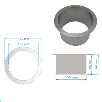 304 из нержавеющей стали Встроенная встраиваемые столешница станки высокого качества Втулка без качели крышка мусорное ведро Ванная комната публичная