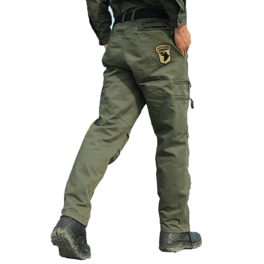 Брюки карго мужские тактические 101 хлопок с несколькими карманами|mens cargo pants|combat