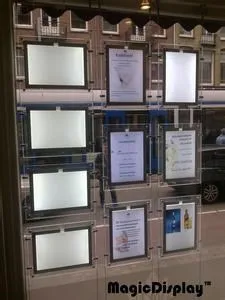 Размер A3 подвесные фоторамки супер тонкий светодиодный рекламный лайтбокс для