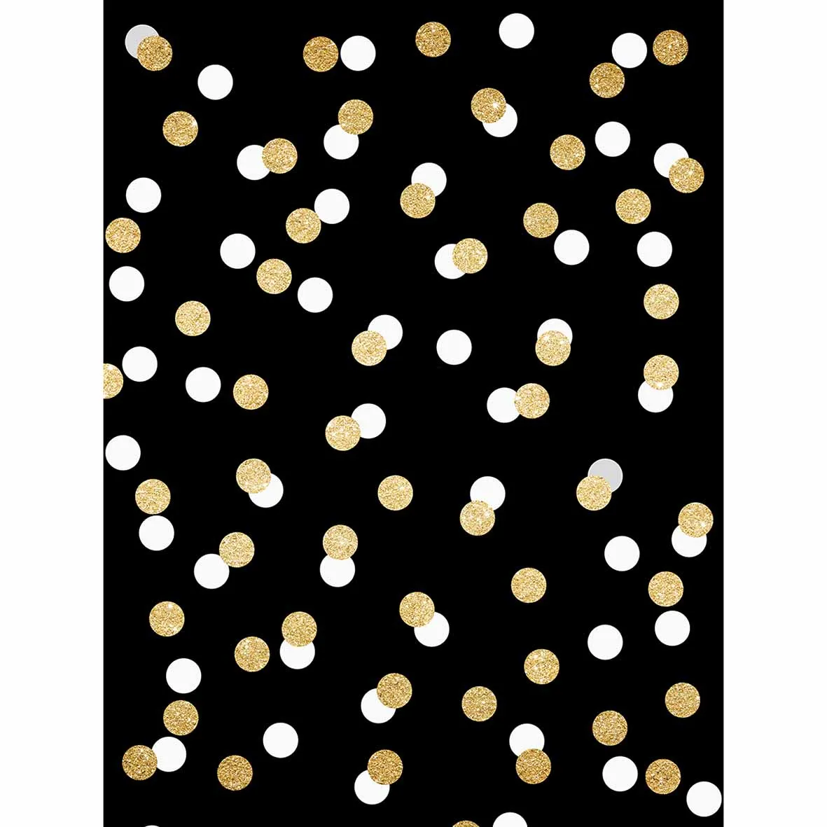 Allenjoy черный фон в золотые и белые точки крутой детский для фотосъемки вечеринки