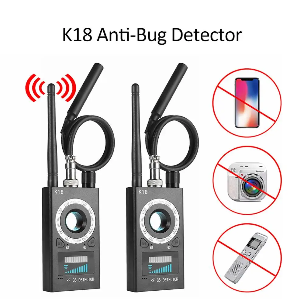 K18 Многофункциональный Анти-баг детектор камера GSM аудио ошибка искатель gps беспроводной сигнал RF трекер высокое качество анти-баг детектор