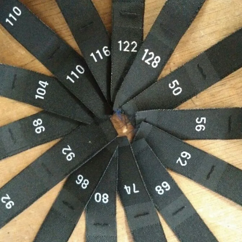 100 шт. детская тканая этикетка 50 56 62 68 74 80 86 104 110 116 122 128 134 140 146 152 158|woven tag|size labelssize labels