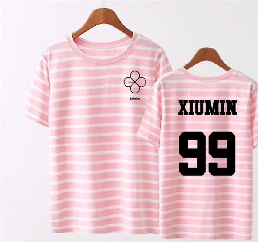 Футболка Mainlead Kpop EXO женская футболка LUCKY ONE MONSTER EX'ACT Chanyeol SUHO TEE|Футболки| |