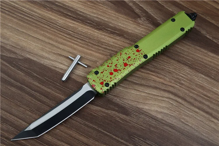 Новый складной нож Zombie tech D2 blade с алюминиевой ручкой Походный для выживания на