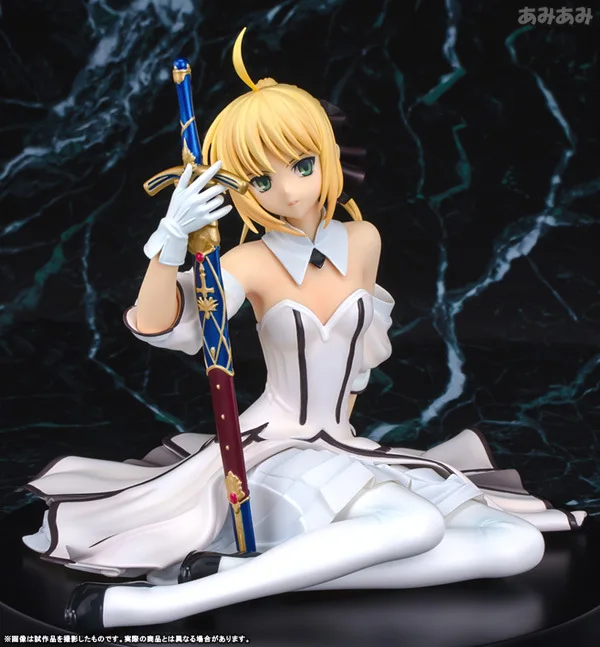 13 см аниме Fate Stay Night zero saber модель белый свадебный букет Saber lily ПВХ фигурка гаражный