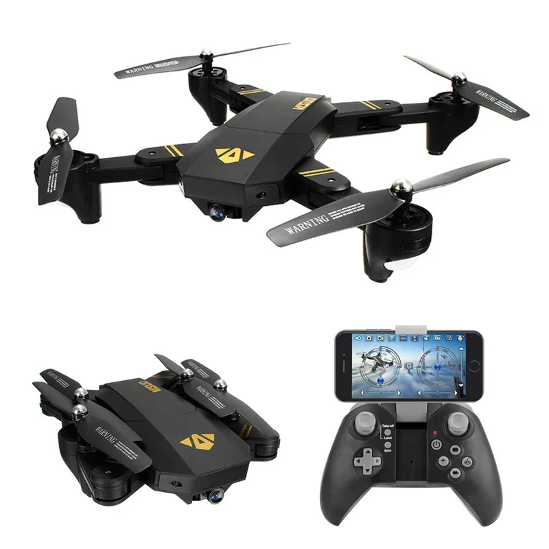 Складной Квадрокоптер VISUO XS809HW XS809W Wi Fi FPV с камерой 2 МП 0 3 6 осевой Радиоуправляемый