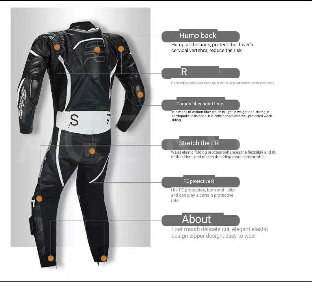 Free shipping Motorcycle hoodie Men's motorcycle leather racing suit track training suit motorcycle racing suit Store No.14