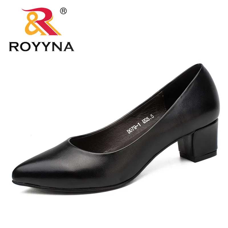 BLACK ROYYNA/Новинка; классические женские туфли-лодочки; женская обувь с закрытым носком; женские свадебные туфли с острым носком; мягкий удобный светильник; - Цвет: BLACK