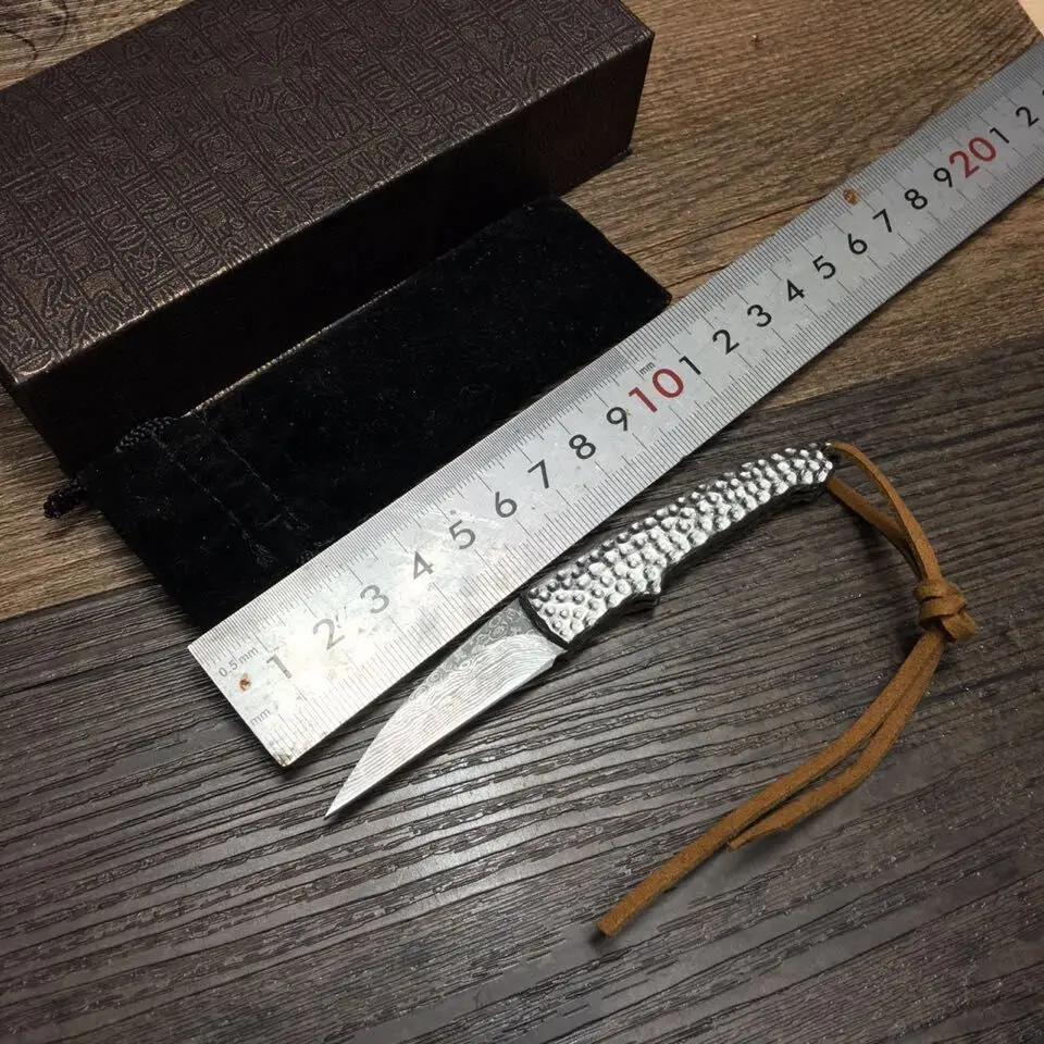 Ручной Кованый дамасский Стальной Охотничий Нож 58 HRC Дамасская сталь