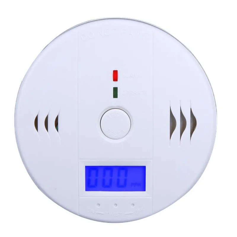 

Hot New High Sensitive LCD Carbon Monoxide Detector Tester Fire Alarm Monitor Smoke CO Sensor Detector For Home Security Safety