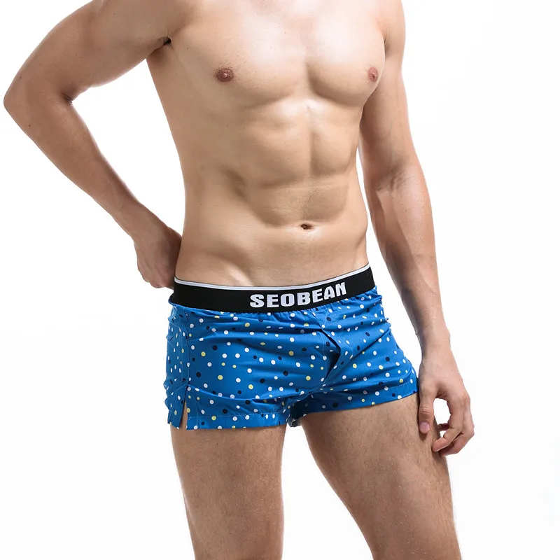Мужские пижамные шорты SEOBEAN повседневные из 100% хлопка для дома 2019|male pajama pants|pajama