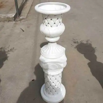 105cm White Белые пластиковые римские колонны, уличные украшения для свадьбы, вечерние украшения из искусственных цветов, для отелей, торговых центров - Цвет: 105cm White