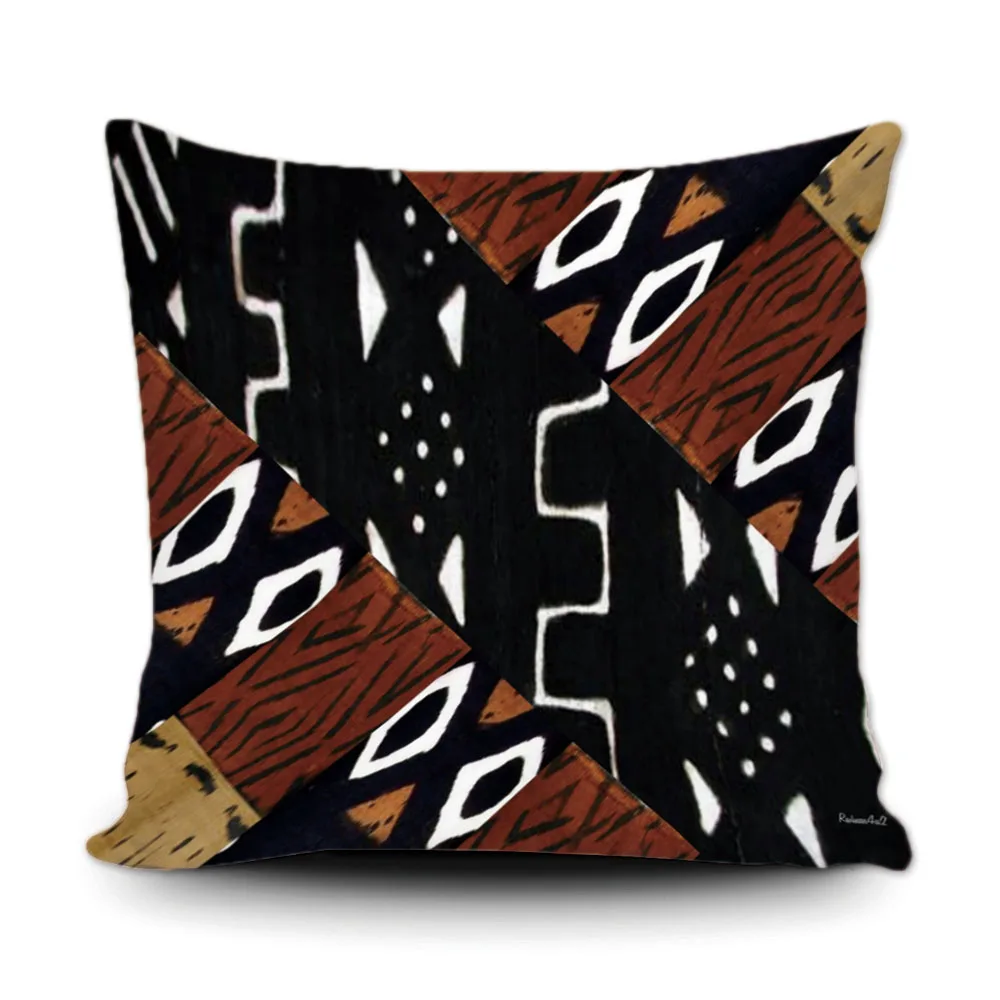 Классический Декоративный чехол для подушки с геометрическим узором винтажный