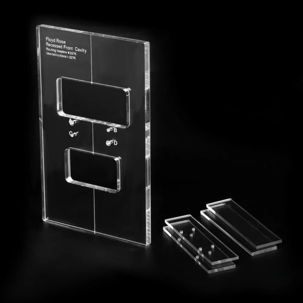 Musiclily Pro CNC Точные акриловые тремоло мост маршрутизации шаблоны Набор Для Floyd Rose встраиваемые модификации