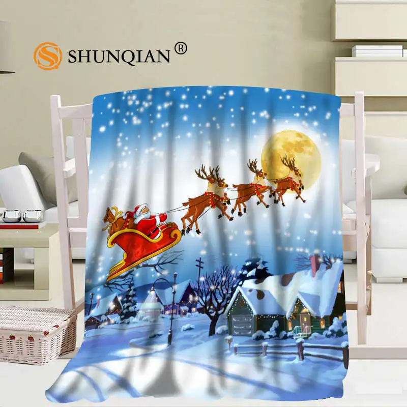 Custom Merry Christmas 02 Blanket Soft DIY Your Picture Decoration Bedroom Size 56x80Inch 50X60Inch 40X50Inch A7.10 | Дом и сад