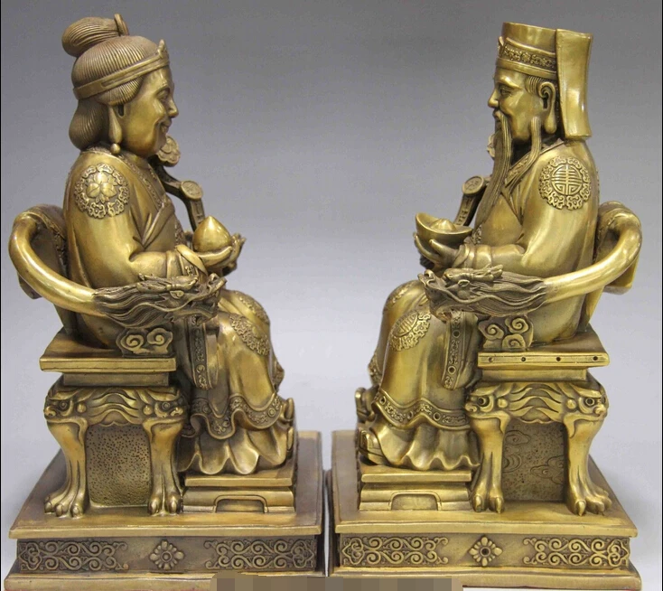 China Folk Pure Brass Copper Seat Tu Depo JI Cong Earth Of God Mother Buddha | Дом и сад