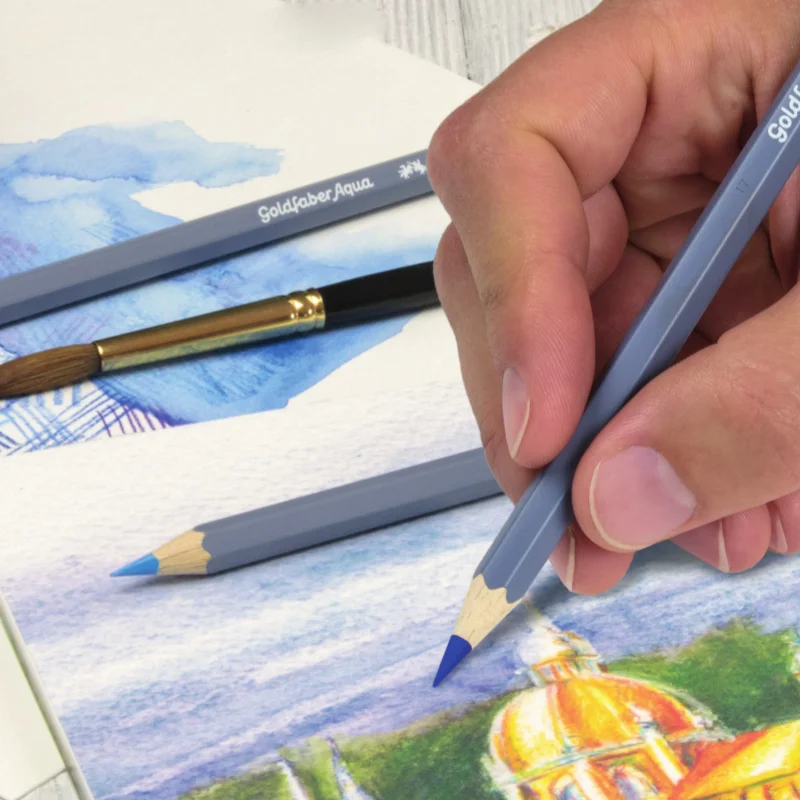 Водорастворимый цветной карандаш FABER CASTELL 12/24/36/48 цветов художественный дизайн