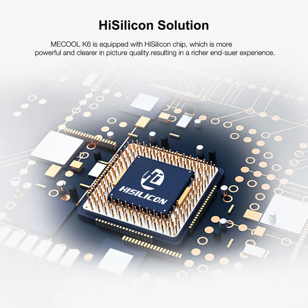 ТВ приставка MECOOL K6 Android 7 0 DVB S2/T2/C Hisilicon четырехъядерный 2 ГБ/16 ГБ 4K H.265 медиаплеер