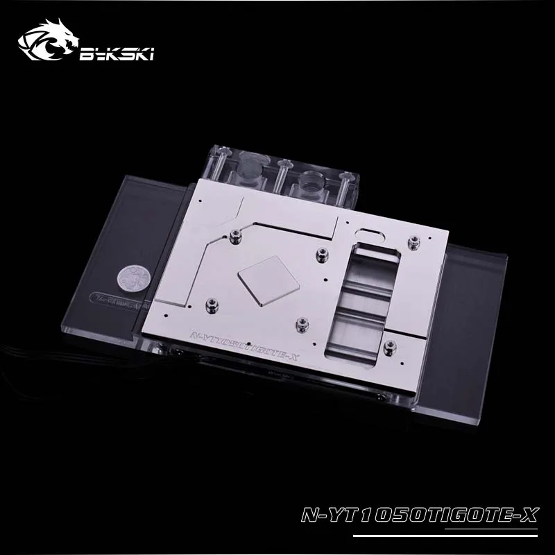 Водяной блок Bykski для Yeston GAEA GTX 1050Ti-4G D5 с полным покрытием Графическая карта кулер