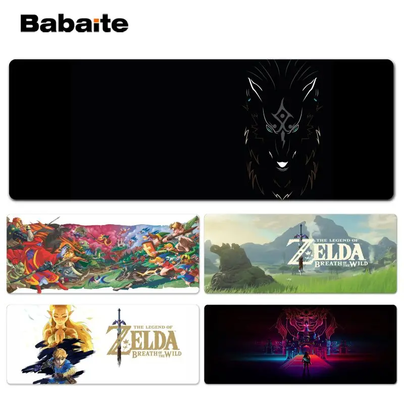 Babaite 2018 новая Легенда о Zelda Ноутбук игровой коврик для мыши Размер 300*900*2 мм и 400*900*2