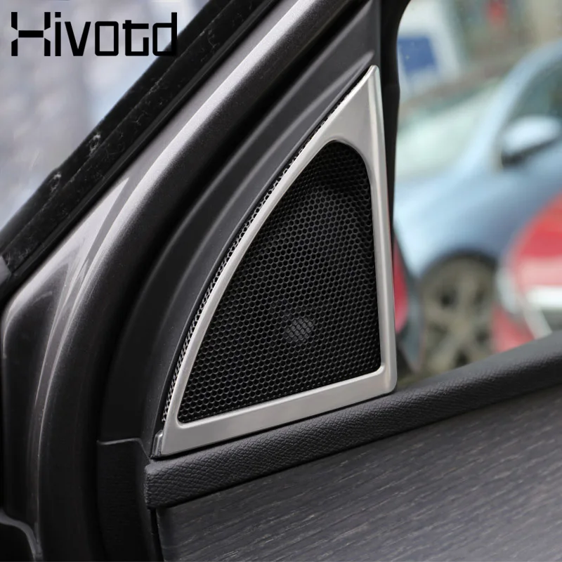 Hivotd для peugeot 3008 GT/5008 GT 2008 нержавеющая интерьерная дверь аудио динамик твитер Обшивка Рамы аксессуары