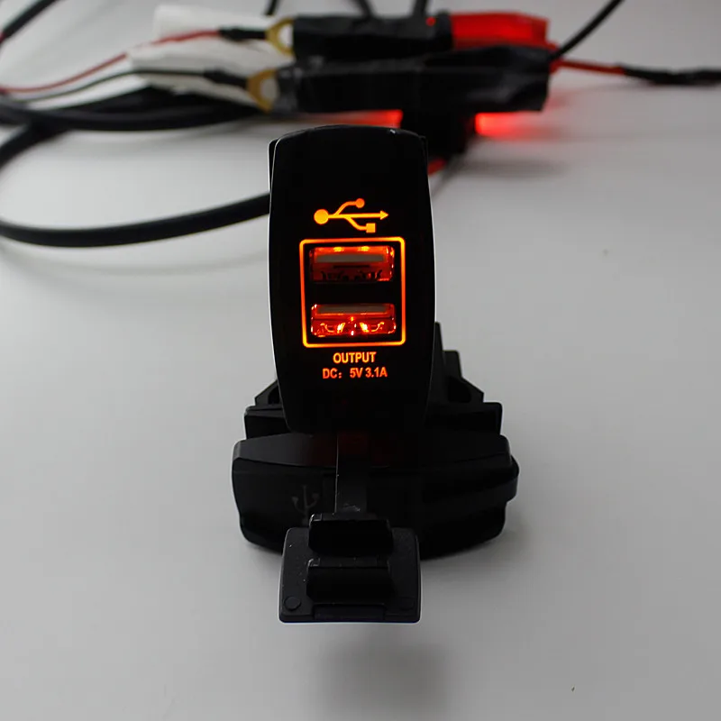 Автомобильное зарядное устройство WUPP с двумя USB-портами 3 1 А 12-24 В постоянного