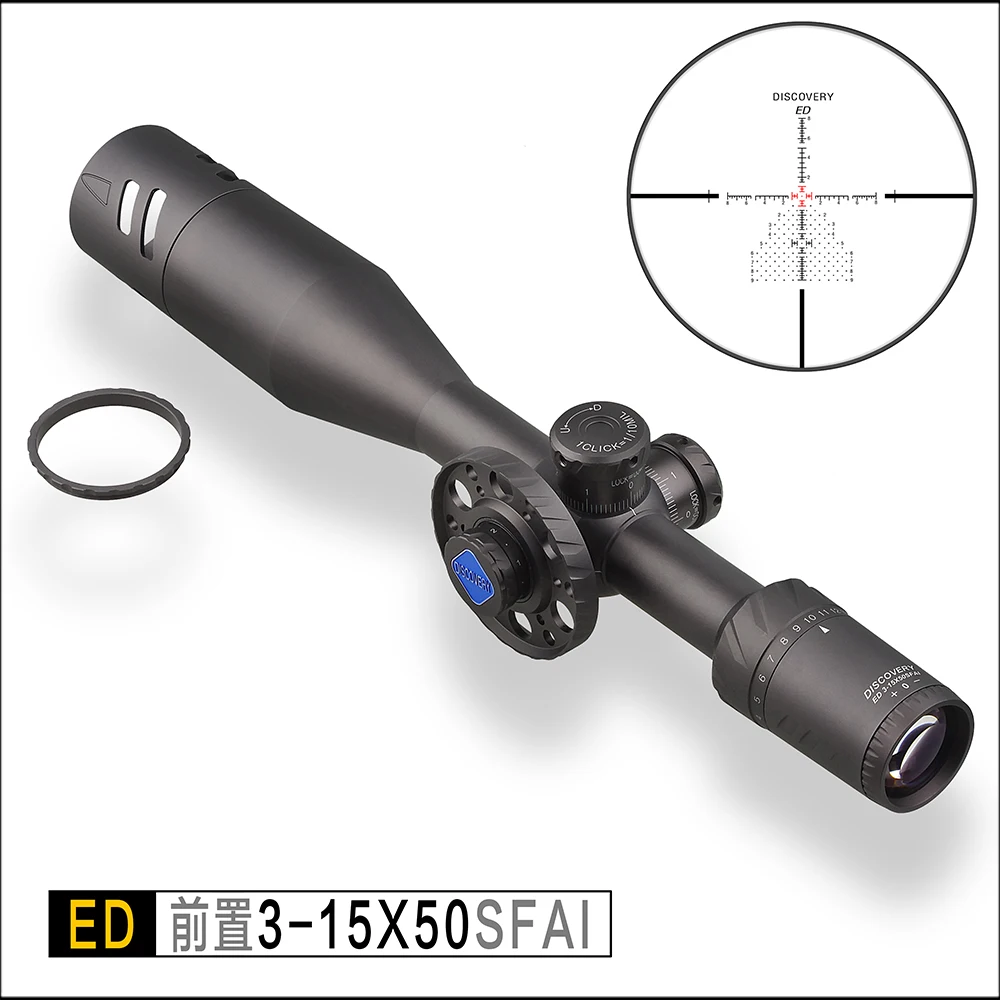 Обнаружение FFP тактическая оптика ED 3 15x50 SFIR чрезвычайно низкая Хроматическая