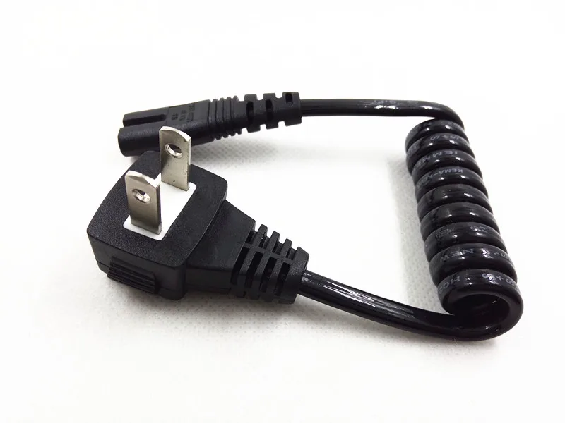 JP штепсельная вилка США NEMA 1-15P 2PIN к IEC 60320 C7 AC короткий портативный шнур 2 зубец 20 см