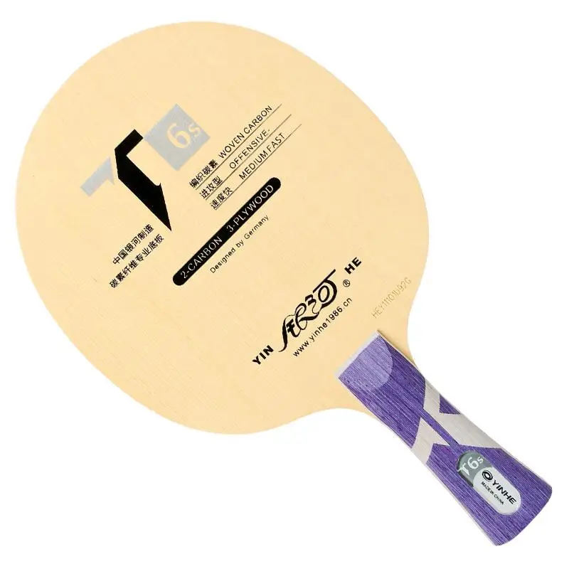Yinhe Galaxy T 3s 5s 6s Pro Hinoki+ карбоновый стол Tenis Blade ракетка для Пинг-Понга Летучая Мышь - Цвет: long handle