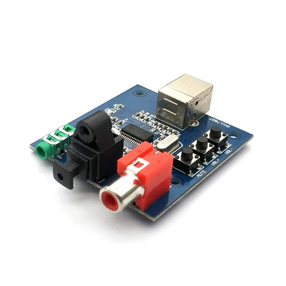PCM2704 USB DAC для S/PDIF декодер звуковой карты плата 3,5 мм выход F/PC 2 канала аналоговый выход