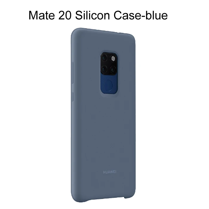 mate 20 case blue Чехол для huawei mate 20, Официальный силиконовый мягкий защитный чехол для задней панели huawei mate 20 Pro чехол mate 20 силиконовый чехол - Цвет: mate 20 case blue